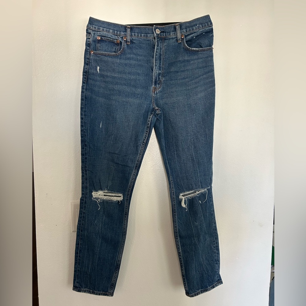 Abercrombie & Fitch women’s Dark Blue Straight Jeans
